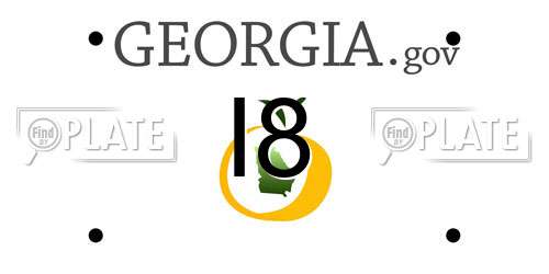 I8 Georgia License Plate