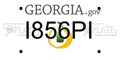I856PI Georgia License Plate