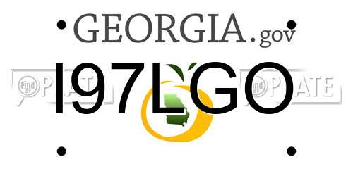 I97LGO Georgia License Plate