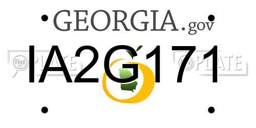 IA2G171 Georgia License Plate
