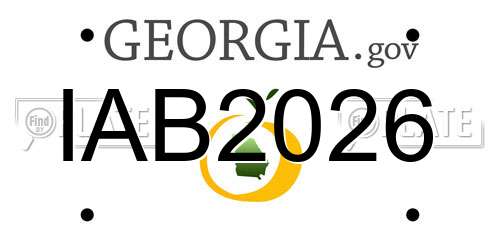 IAB2026 Georgia License Plate