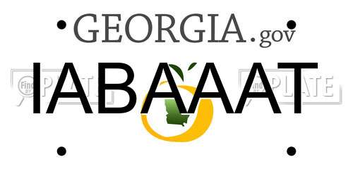 IABAAAT Georgia License Plate