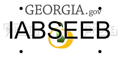IABSEEB Georgia License Plate