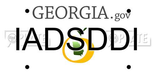 IADSDDI Georgia License Plate
