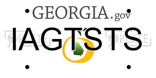 IAGTSTS Georgia License Plate