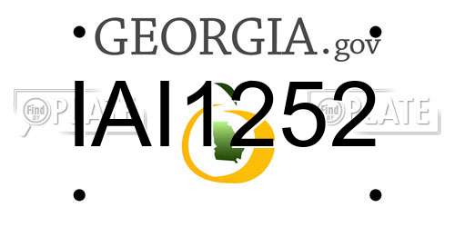 IAI1252 Georgia License Plate