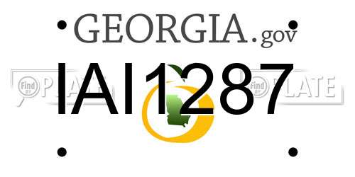 IAI1287 Georgia License Plate