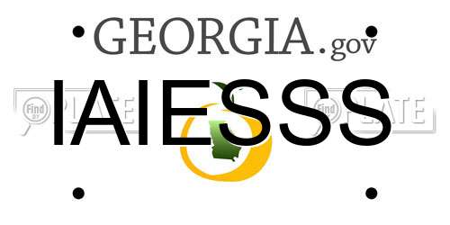 IAIESSS Georgia License Plate