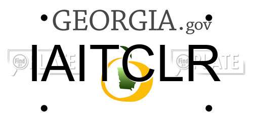 IAITCLR Georgia License Plate