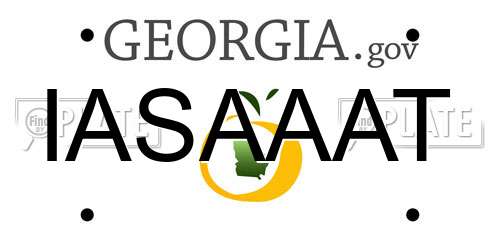 IASAAAT Georgia License Plate