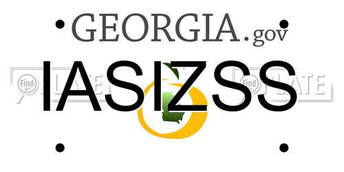 IASIZSS Georgia License Plate