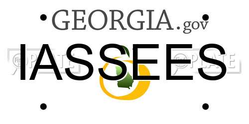IASSEES Georgia License Plate