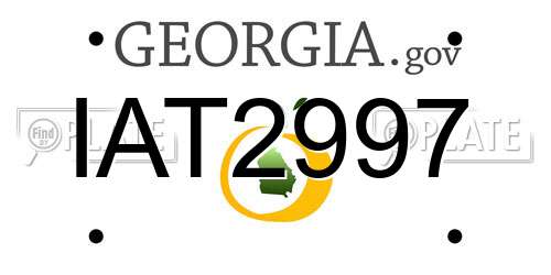 IAT2997 Georgia License Plate