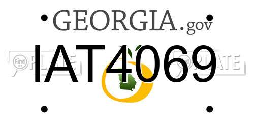 IAT4069 Georgia License Plate