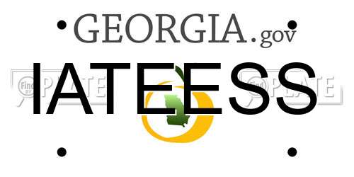IATEESS Georgia License Plate