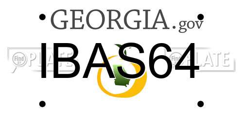 IBAS64 Georgia License Plate