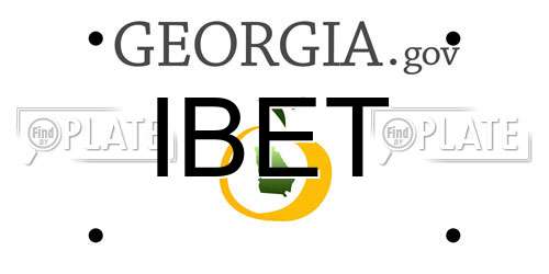 IBET Georgia License Plate