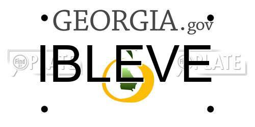 IBLEVE Georgia License Plate