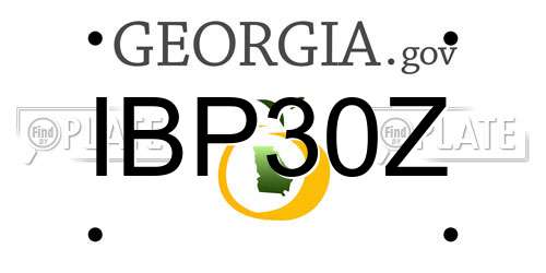 IBP30Z Georgia License Plate