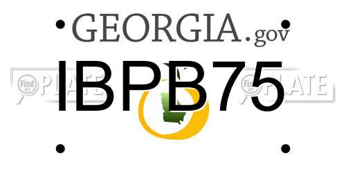 IBPB75 Georgia License Plate