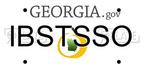 IBSTSSO Georgia License Plate