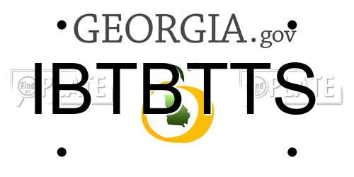 IBTBTTS Georgia License Plate