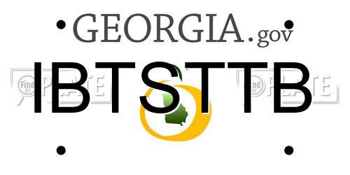 IBTSTTB Georgia License Plate