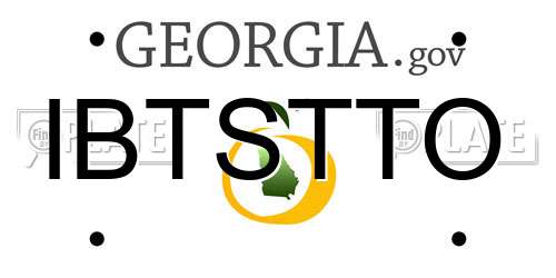IBTSTTO Georgia License Plate