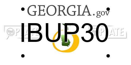 IBUP30 Georgia License Plate