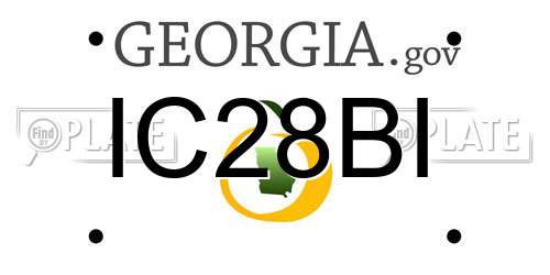 IC28BI Georgia License Plate