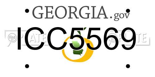 ICC5569 Georgia License Plate