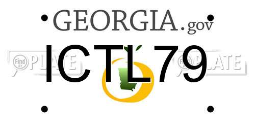 ICTL79 Georgia License Plate