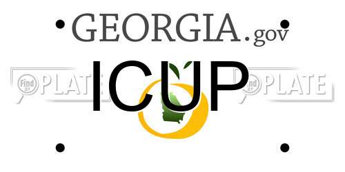 ICUP Georgia License Plate
