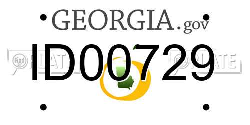 ID00729 Georgia License Plate