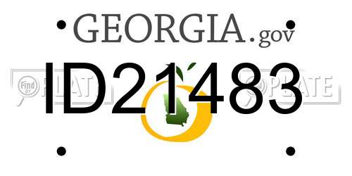 ID21483 Georgia License Plate