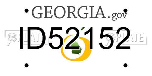 ID52152 Georgia License Plate