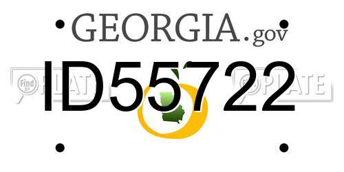 ID55722 Georgia License Plate