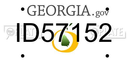 ID57152 Georgia License Plate