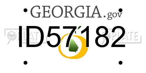 ID57182 Georgia License Plate