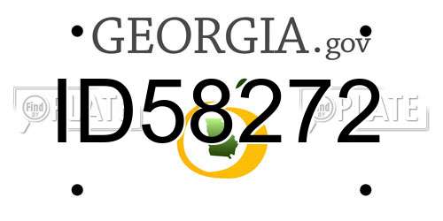 ID58272 Georgia License Plate