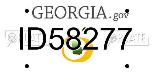 ID58277 Georgia License Plate