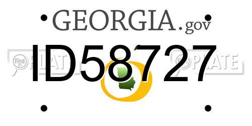 ID58727 Georgia License Plate