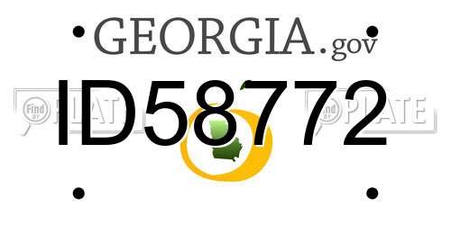 ID58772 Georgia License Plate