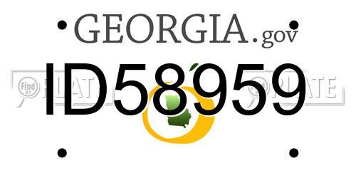 ID58959 Georgia License Plate