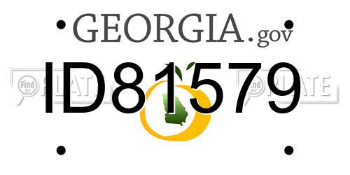 ID81579 Georgia License Plate
