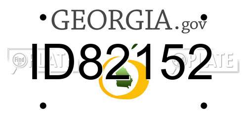 ID82152 Georgia License Plate