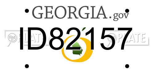 ID82157 Georgia License Plate