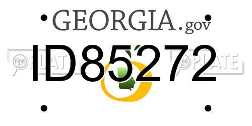 ID85272 Georgia License Plate