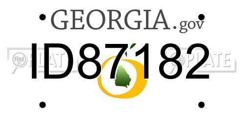 ID87182 Georgia License Plate