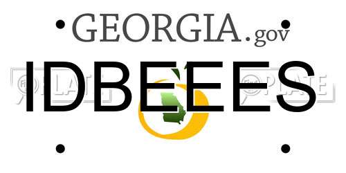 IDBEEES Georgia License Plate